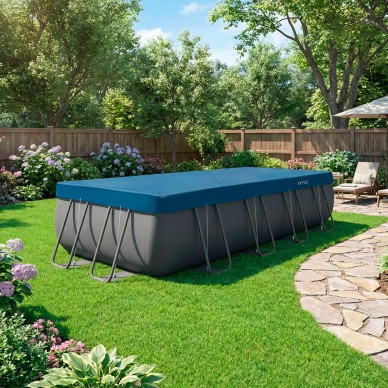 Cobertor de invierno Deluxe para piscinas rectangulares de 5,49x2,74 m | INTEX 2