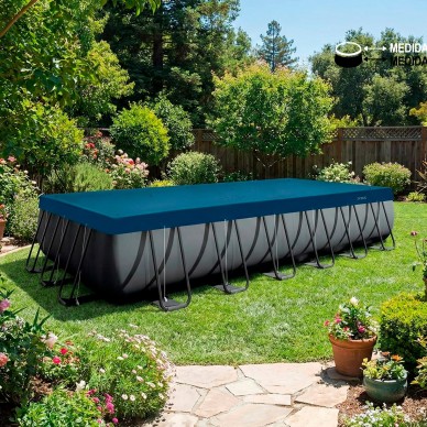 Cobertor de invierno Deluxe para piscinas rectangulares de 7,32x3,66 m | INTEX 2