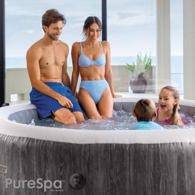 Spa hinchable Greywood Deluxe 4 personas depuradora y APP | INTEX 2