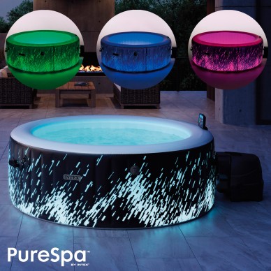 Spa hinchable PureSpa Burbujas Glow Deluxe 4 personas | INTEX 2