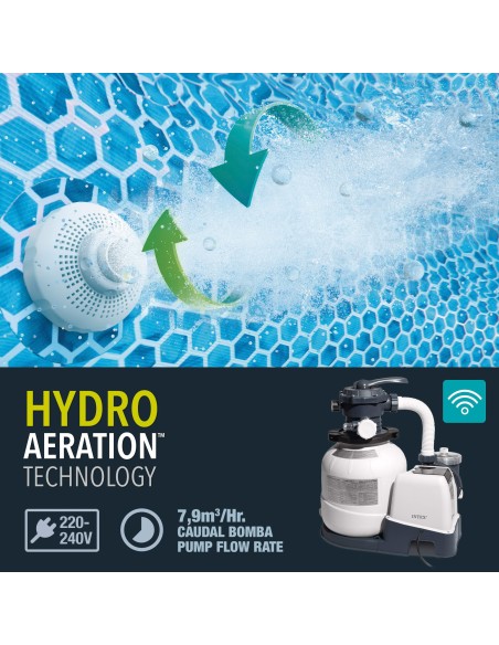 Piscina desmontable rectangular Graphite Gray Panel 6 metros | INTEX