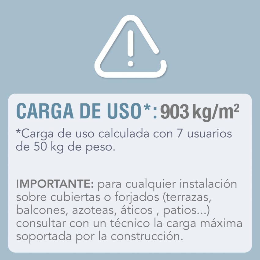 Piscina desmontable rectangular Graphite Gray Panel 6 metros | INTEX