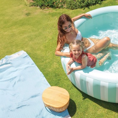 Piscina hinchable infantil redonda de 168x53 cm para niños de más de 3 años | INTEX 2