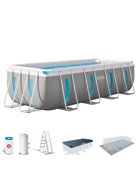 Piscina desmontable rectangular Clearview con depuradora | Intex.es