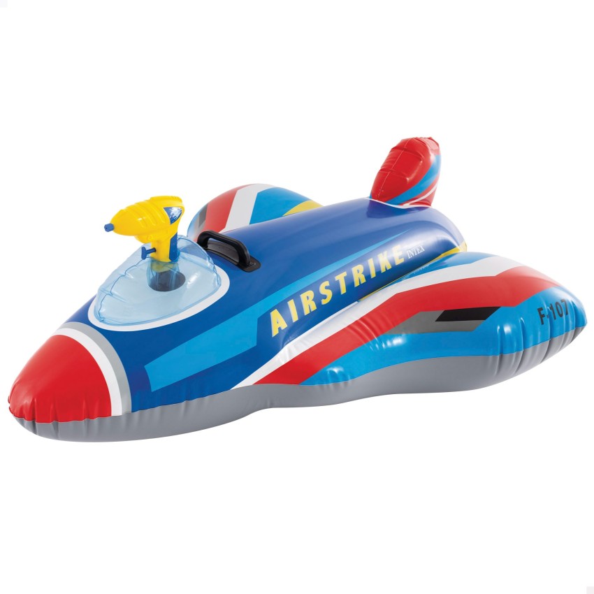 Avión acuático hinchable con pistola de agua
