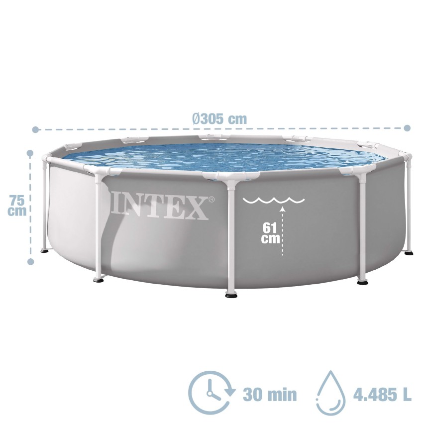 Piscina desmontable Prism Frame D305x76 cm | INTEX