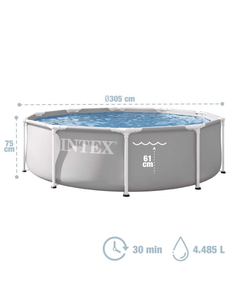 Piscina desmontable Prism Frame D305x76 cm | INTEX