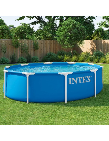 Piscina desmontable circular Metal Frame D305x76 cm | INTEX