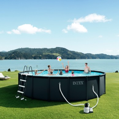 Piscina desmontable redonda Ultra XTR de 6 metros de diámetro con depuradora de arena y accesorios  | INTEX 2