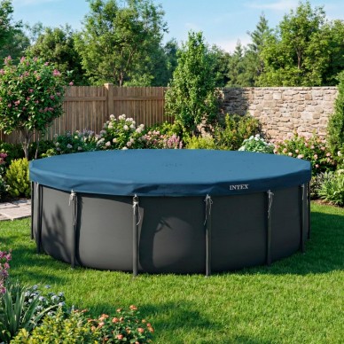 Cobertor de invierno Deluxe para piscinas redondas de 4,88 m de diámetro | INTEX 2
