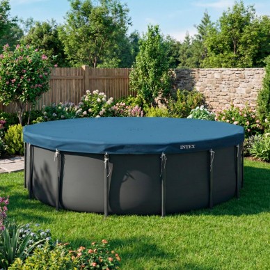 Cobertor de invierno Deluxe para piscinas redondas de 5,49 m de diámetro | INTEX 2