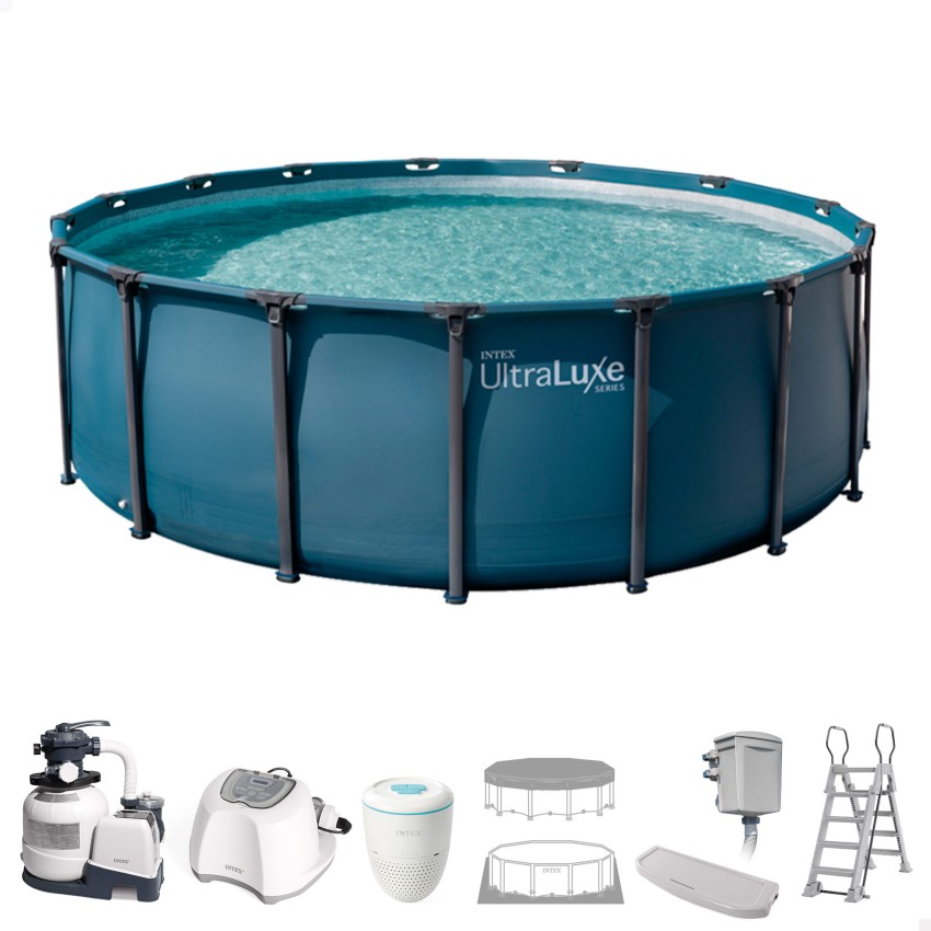 Piscina desmontable D549x132 cm depuradora y accesorios | INTEX