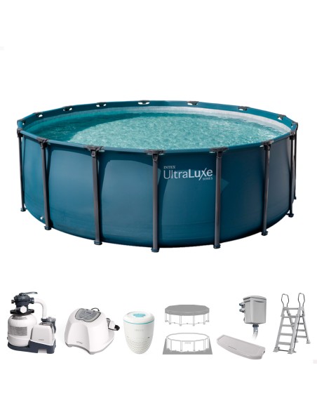 Piscina desmontable D549x132 cm depuradora y accesorios | INTEX