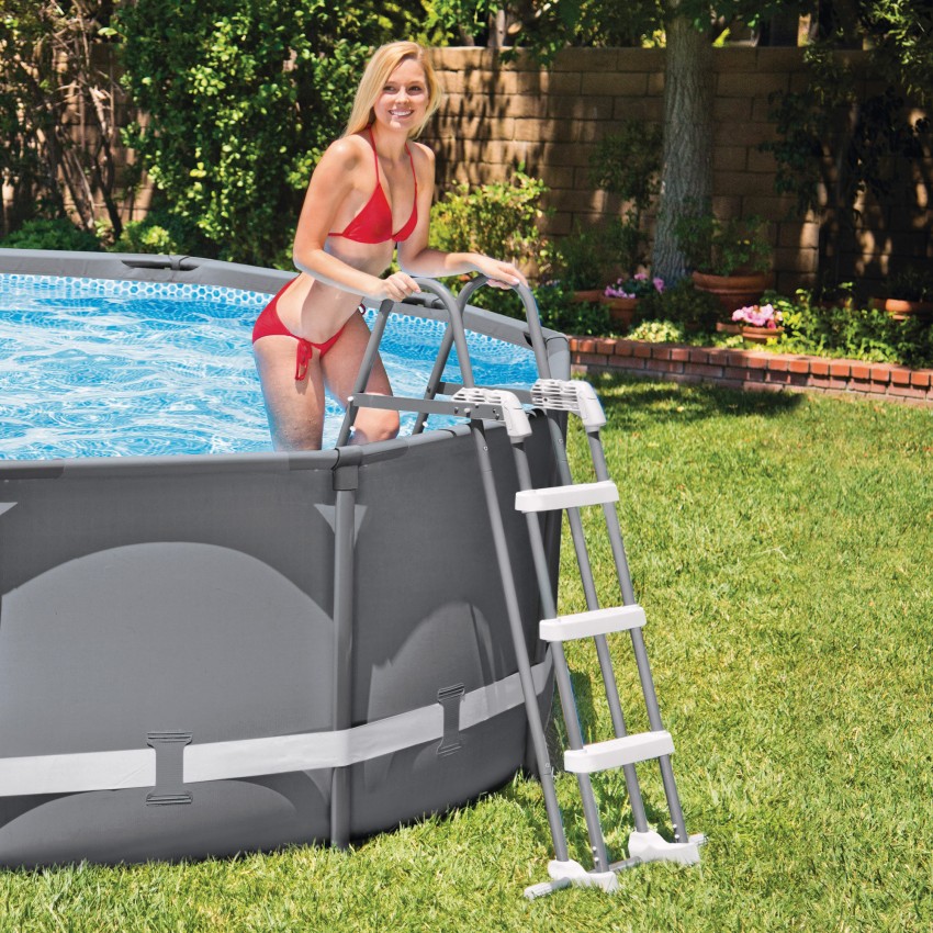Escalera INTEX para piscina de 91 y 107 cm de altura | Intex.es