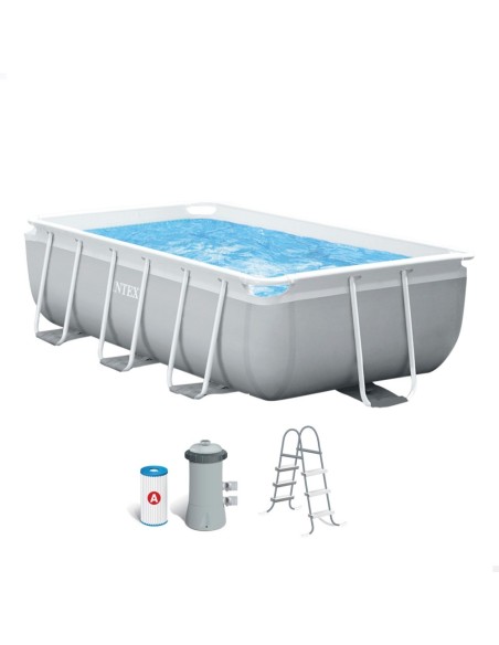 Pack Piscina Prism Frame 300x175x80 cm 5 accesorios | INTEX