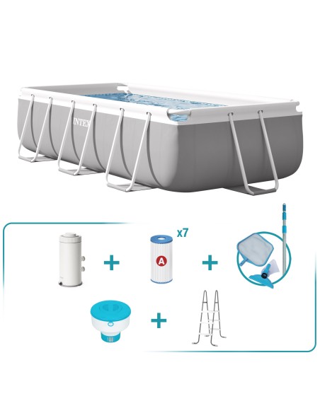 Pack Piscina Prism Frame 300x175x80 cm 5 accesorios | INTEX