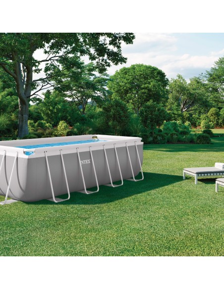 Pack Piscina Prism Frame 400x200x122 cm 5 accesorios | INTEX