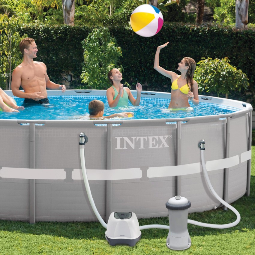 Pack Piscina Prism Frame 400x200x122 cm 5 accesorios | INTEX