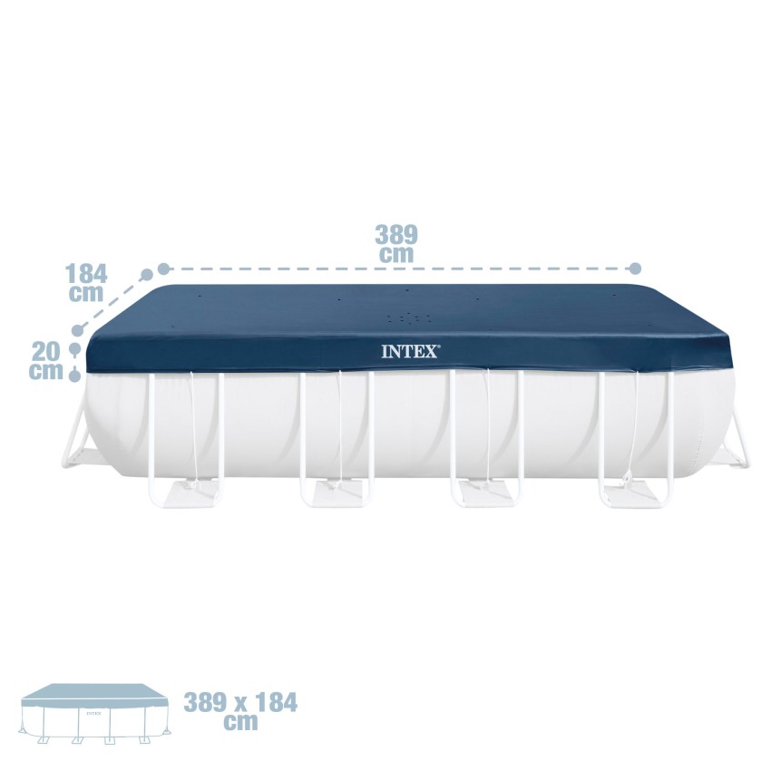 Pack Piscina Prism Frame 400x200x122 cm 5 accesorios | INTEX