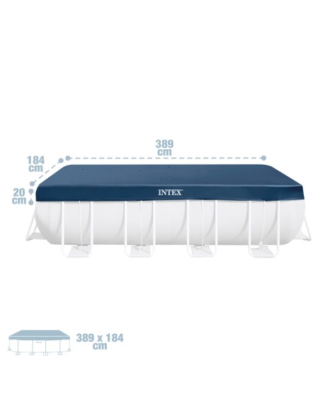 Pack Piscina Prism Frame 400x200x122 cm 5 accesorios | INTEX