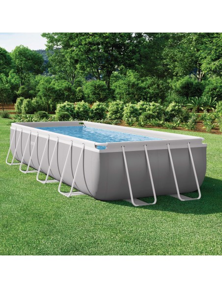 Pack Piscina Prism Frame 488x244x107 cm 7 accesorios | INTEX