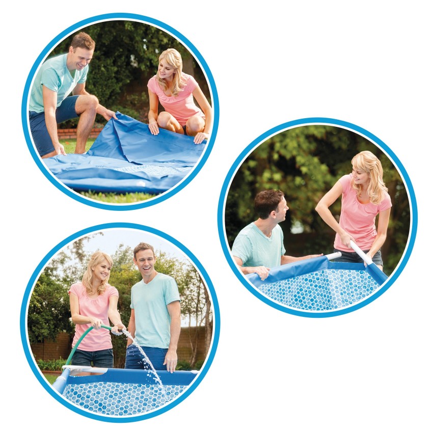 Pack Piscina Small Frame 300x200x75 cm 3 accesorios | INTEX