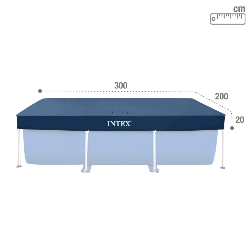 Pack Piscina Small Frame 300x200x75 cm 3 accesorios | INTEX