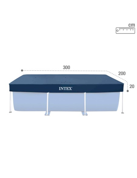 Pack Piscina Small Frame 300x200x75 cm 3 accesorios | INTEX
