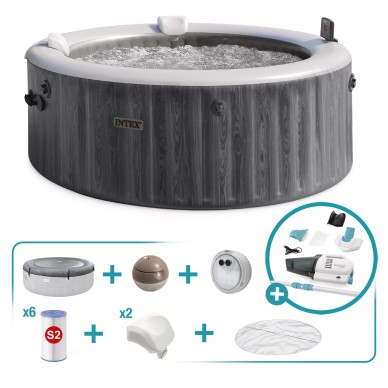 Pack Spa hinchable circular Greywood Ø196x71 8 acc | INTEX