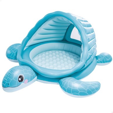 Centro de juego hinchable infantil en forma de tortuga de 218x206x97  con capota y pelotas para niños de más de 2 años | INTEX