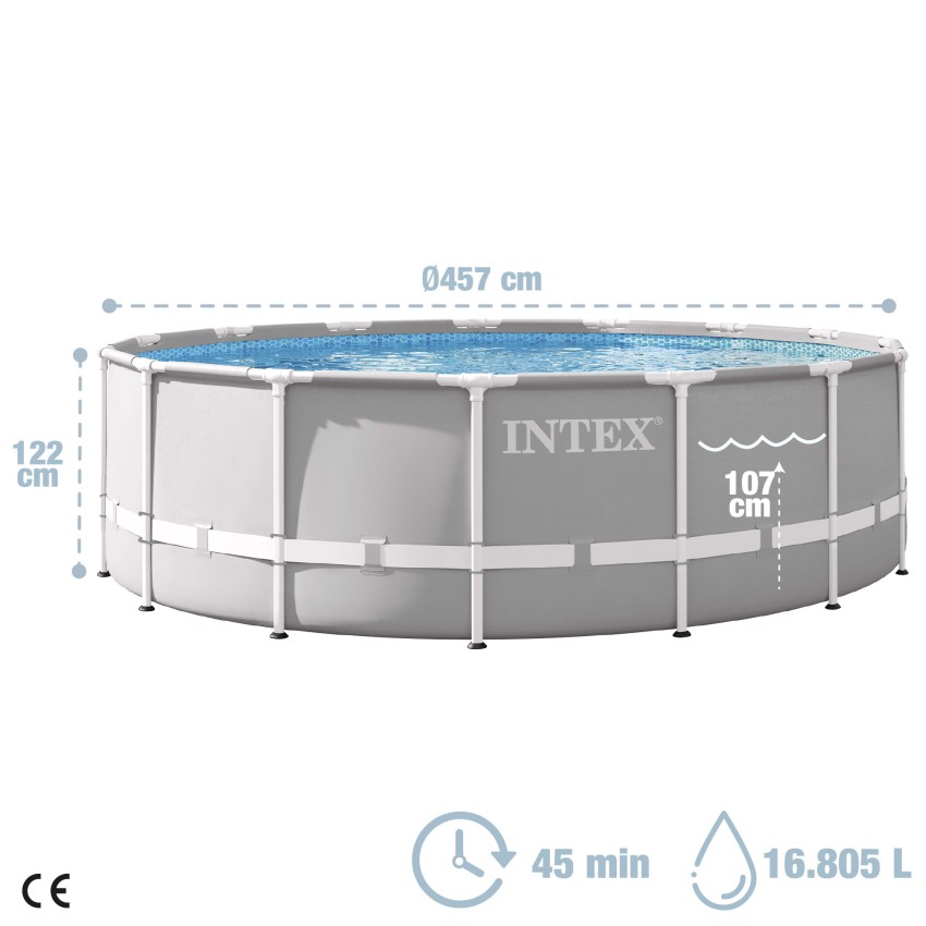 Piscina estructural redonda - Piscinas Desmontables | Intex.es