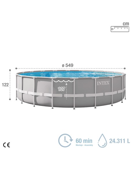 Piscinas Prism Frame - Piscinas desmontables redondas | Intex.es