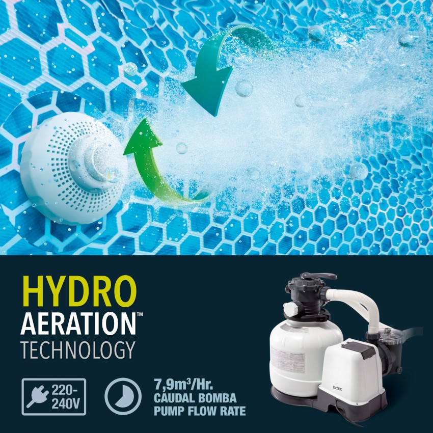 Comprar piscinas grandes con depuradora de arena | Intex.es