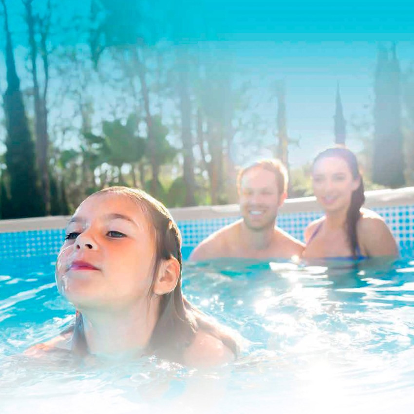 Piscina desmontable redonda diseño madera 549 cm INTEX | Intex.es