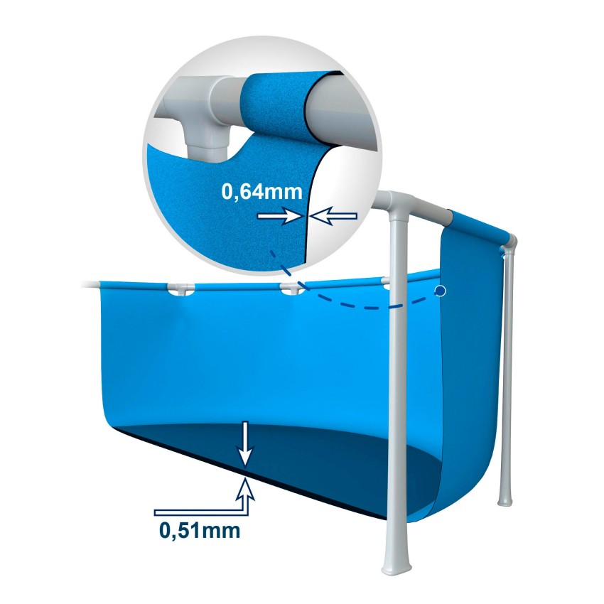 Piscina desmontable redonda diseño madera 549 cm INTEX | Intex.es