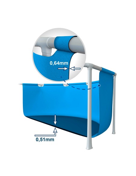 Piscina desmontable redonda diseño madera 549 cm INTEX | Intex.es