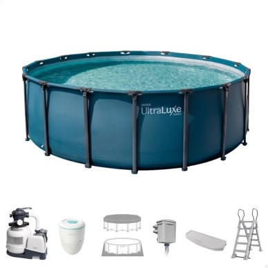 Piscina desmontable D549x132 cm depuradora y accesorios | INTEX
