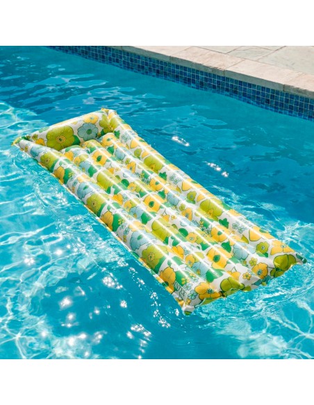 Colchoneta hinchable floral 170x53 cm 60 aniversario | INTEX