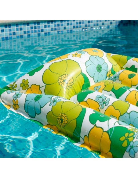 Colchoneta hinchable floral 170x53 cm 60 aniversario | INTEX