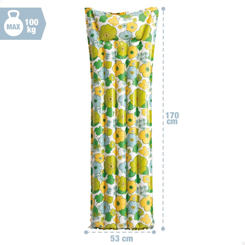Colchoneta hinchable floral 170x53 cm 60 aniversario | INTEX