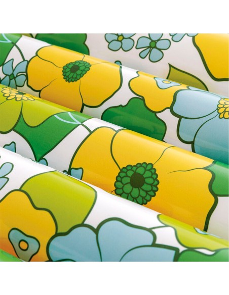 Colchoneta hinchable floral 170x53 cm 60 aniversario | INTEX