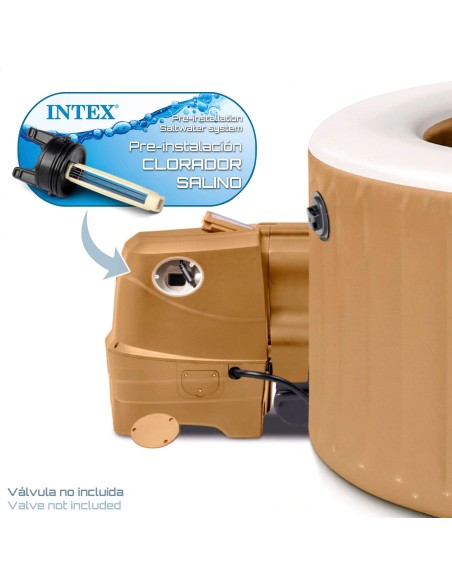 Pack Spa hinchable PureSpa Bubble Massage Ø196 cm con 5 accesorios |INTEX