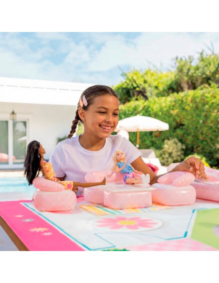 Set muebles hinchables casa muñecas con tapiz | INTEX