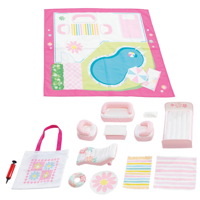 Set muebles hinchables casa muñecas con tapiz | INTEX