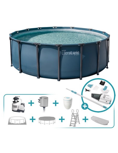 Pack Piscina desmontable circular Ultraluxe 5 m 9 acc | INTEX