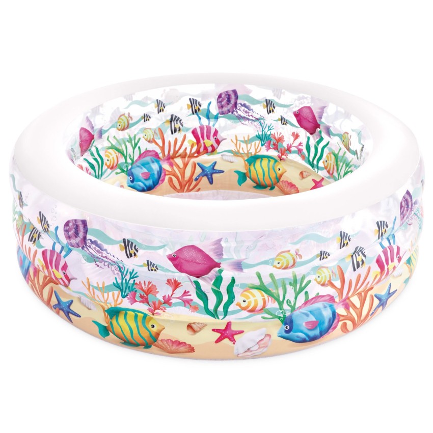 Piscina infantil hinchable acuario 152×56 cm intex