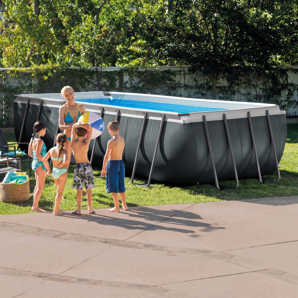 Piscinas desmontables rectangulares, fáciles de instalar, prácticas y espaciosas