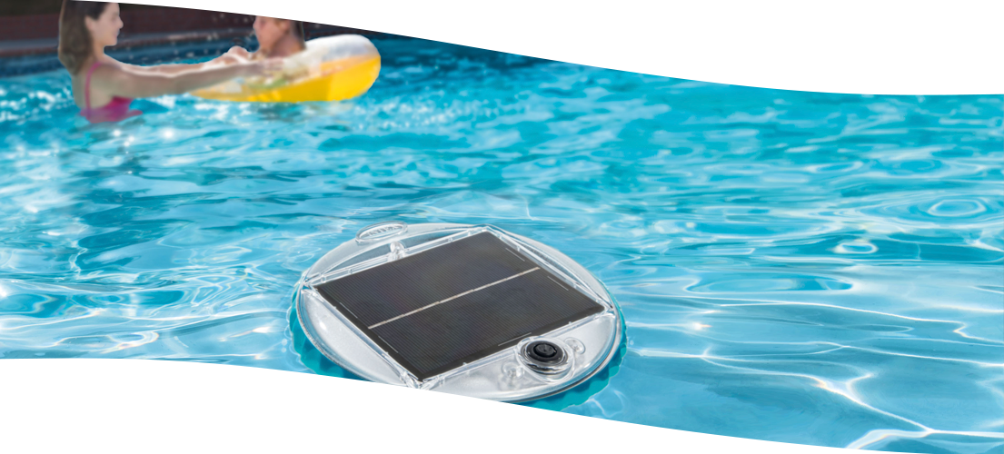 Luz LED flotante Intex para piscinas - Con carga solar