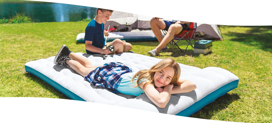 Colchoneta hinchable individual camping