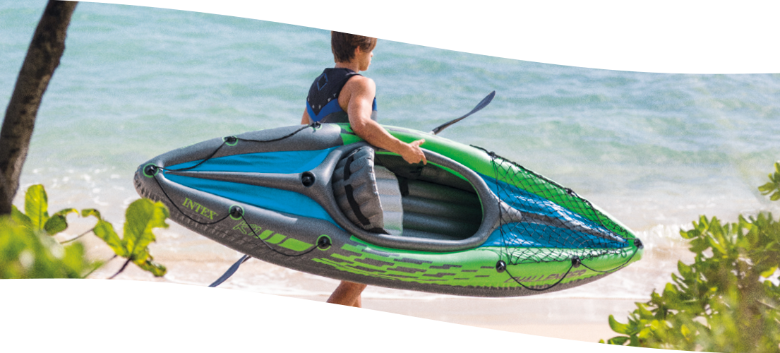 Kayak hinchable Explorer K2 Intex 312x91x51 cm